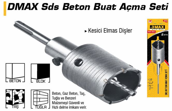 DMAX SDS BETON BUAT AÇMA SETI 50MM